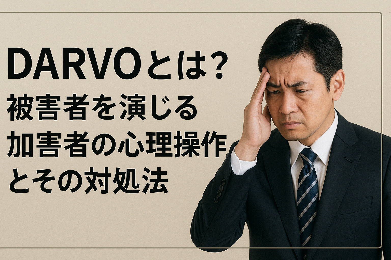 DARVOとは？被害者を演じる加害者の心理操作とその対処法 | 筋トレして退職しろ。 ‐退職代行サービスのすすめ‐