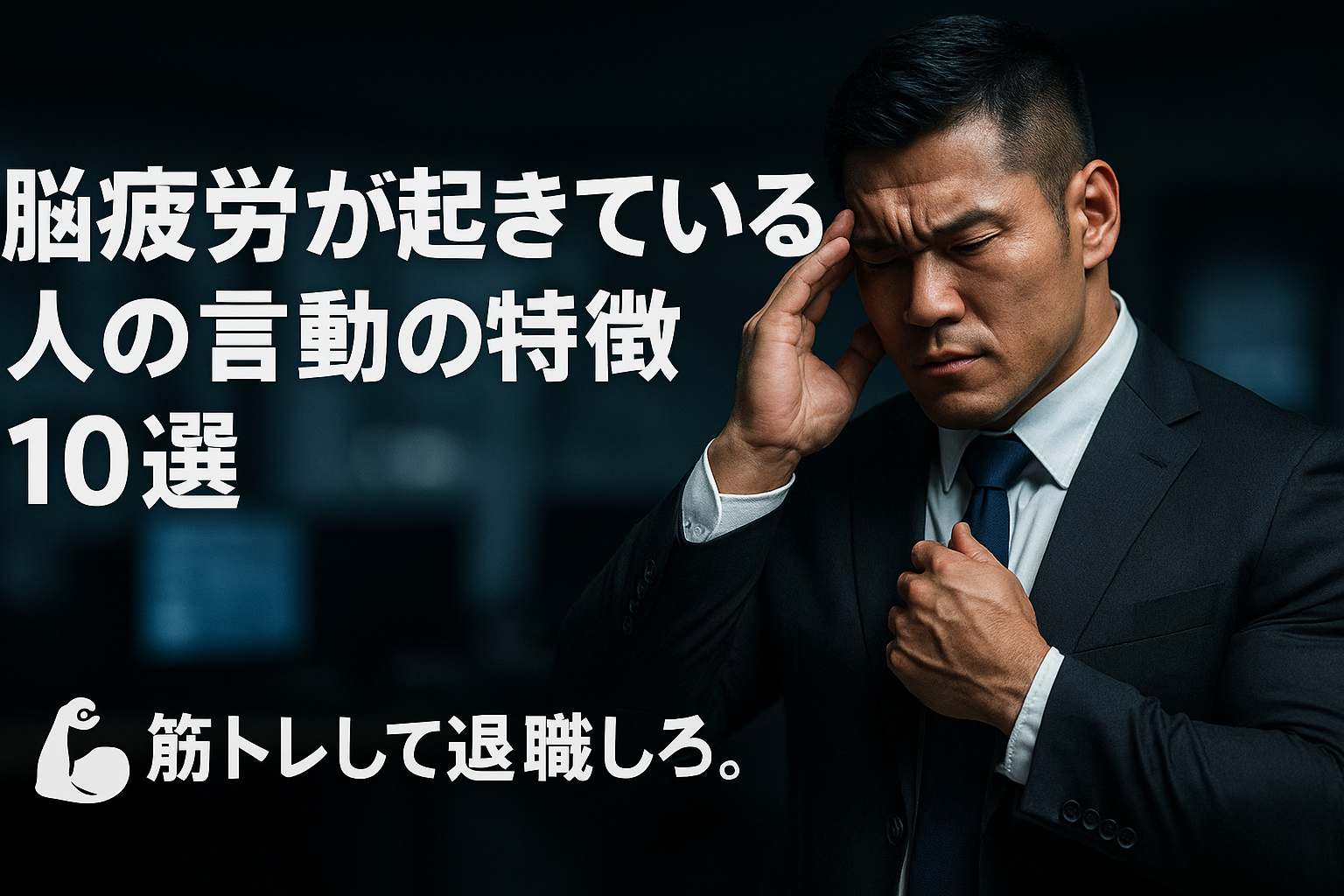 脳疲労が起きている人の言動の特徴 10選と対処法