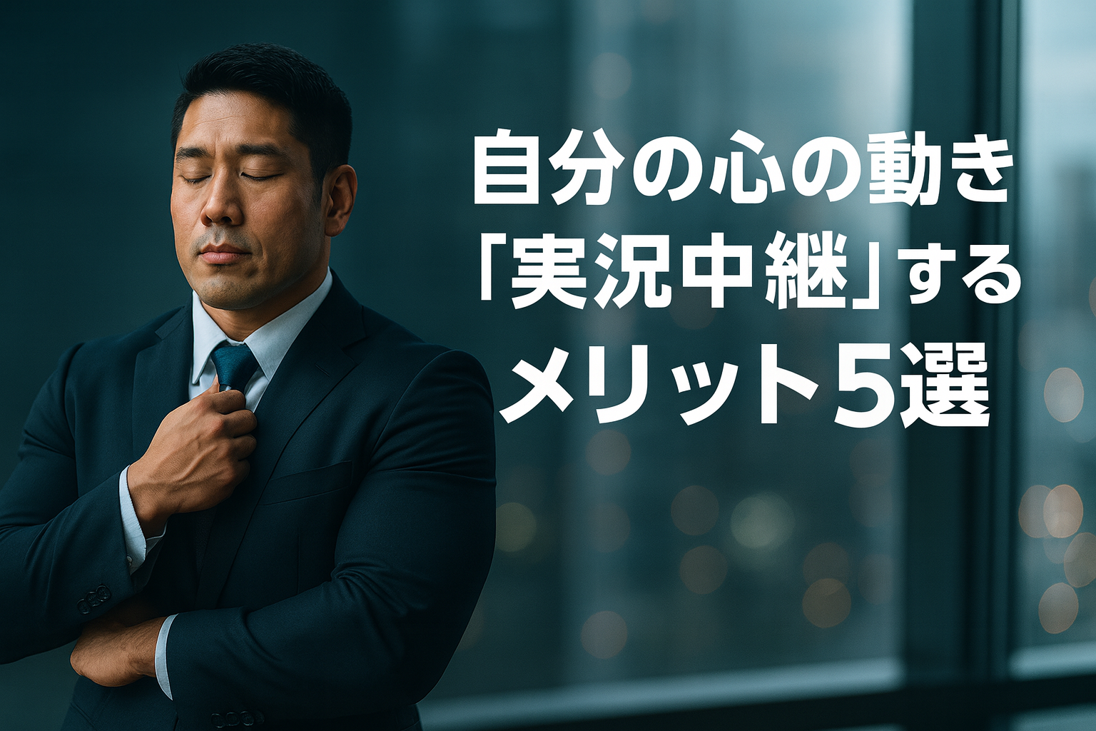 自分の心の動きを『実況中継』するメリット5選