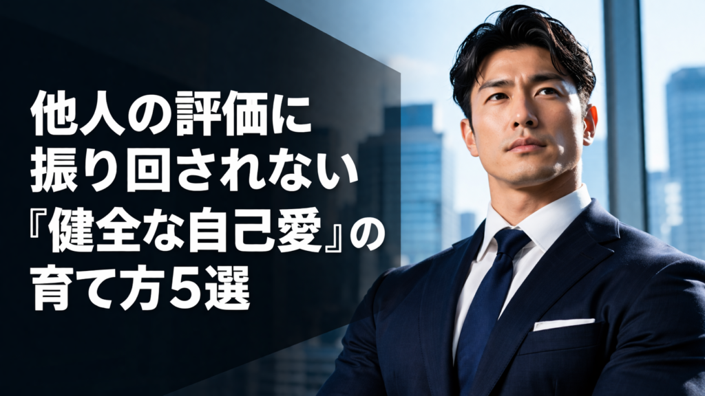 他人の評価に振り回されない『健全な自己愛』の育て方5選